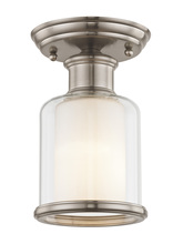 Livex Lighting 40200-91 - 1 Light Brushed Nickel Ceiling Mount