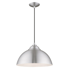 Livex Lighting 41180-66 - 1 Lt Brushed Aluminum Mini Pendant