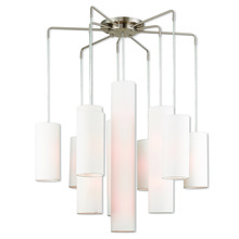 Livex Lighting 42658-91 - 9 Lt BN Foyer Chandelier