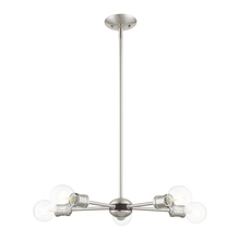 Livex Lighting 46135-91 - 3 Lt Brushed Nickel Chandelier