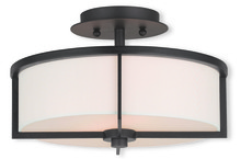 Livex Lighting 51073-07 - 2 Light Bronze Ceiling Mount