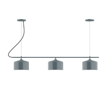 Montclair Light Works CHA419-40 - 3-Light Linear Axis Chandelier (8.5&#34; J-Series pack)