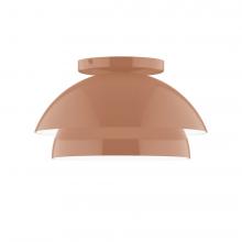 Montclair Light Works FMDX445-19-L10 - 10&#34; Nest LED Flush Mount, Terracotta