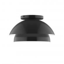 Montclair Light Works FMDX445-41-L10 - 10&#34; Nest LED Flush Mount, Black