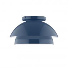 Montclair Light Works FMDX445-50-L10 - 10&#34; Nest LED Flush Mount, Navy