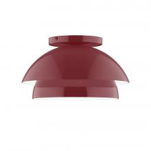 Montclair Light Works FMDX445-55-L10 - 10&#34; Nest LED Flush Mount, Barn Red