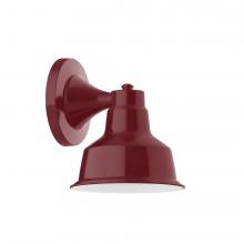 Montclair Light Works SCA180-55-L10 - 8&#34; Warehouse shade, wall mount sconce, Barn Red