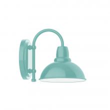 Montclair Light Works SCB105-48-L10 - 8&#34; Cafe shade, wall mount sconce, Sea Green