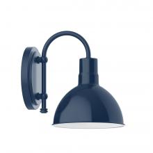 Montclair Light Works SCB114-50-L10 - 8&#34; Deep Bowl shade, wall mount sconce, Navy