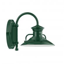 Montclair Light Works SCB140-42-L10 - 8&#34; Homestead shade, wall mount sconce, Forest Green