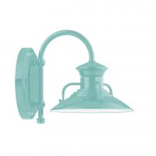 Montclair Light Works SCB140-48-L10 - 8&#34; Homestead shade, wall mount sconce, Sea Green