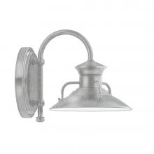 Montclair Light Works SCB140-49-L10 - 8&#34; Homestead shade, wall mount sconce, Painted Galvanized