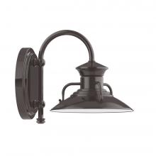 Montclair Light Works SCB140-51-L10 - 8&#34; Homestead shade, wall mount sconce, Architectural Bronze