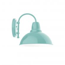 Montclair Light Works SCC106-48 - 12&#34; Cafe shade, wall mount sconce, Sea Green