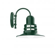 Montclair Light Works SCC148-42-G07 - 12" Atomic shade, wall mount sconce with frosted glass, Forest Green