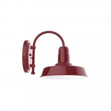 Montclair Light Works SCC181-55-L12 - 10&#34; Warehouse shade, wall mount sconce, Barn Red