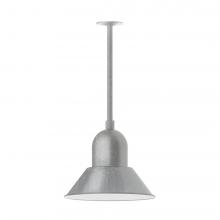 Montclair Light Works STA124-49-H36-L13 - 14&#34; Prima, stem mount with canopy, Painted Galvanized