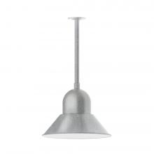 Montclair Light Works STB125-49-T36-L13 - 16&#34; Prima, stem mount with canopy, Painted Galvanized