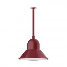 Montclair Light Works STB125-55-L13 - 16&#34; Prima, stem mount with canopy, Barn Red