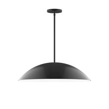 Montclair Light Works STG439-41-L14 - 24" Axis Half Dome LED Stem Hung Pendant, Black