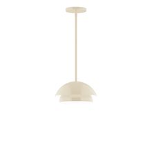 Montclair Light Works STGX445-16-L10 - 10&#34; Nest LED Stem Hung Pendant, Cream