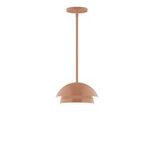 Montclair Light Works STGX445-19-L10 - 10&#34; Nest LED Stem Hung Pendant, Terracotta