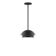 Montclair Light Works STGX445-41-L10 - 10&#34; Nest LED Stem Hung Pendant, Black