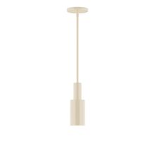 Montclair Light Works STGX450-16-L10 - 3.5&#34; Stack Mini Cylinder LED Stem Hung Pendant, Cream