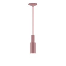 Montclair Light Works STGX450-20-L10 - 3.5&#34; Stack Mini Cylinder LED Stem Hung Pendant, Mauve