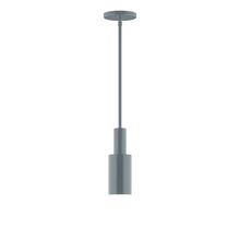 Montclair Light Works STGX450-40-L10 - 3.5" Stack Mini Cylinder LED Stem Hung Pendant, Slate Gray