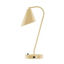 Montclair Light Works TLC415-17-L10 - 23&#34; J-Series LED Table Lamp, Ivory