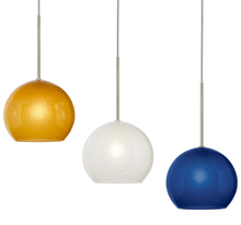 Stone Lighting PD177AMSNL2M - Pendant Optics Fizz Amber Satin Nickel LED G4 JC 2W 110lm Monopoint