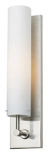 Stone Lighting WS237OPSNMB6 - Wall Sconce Regis 13&#34;  Opal Satin Nickel Medium Base Incandescent 60W