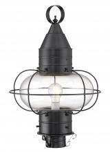 Norwell 1510-GM-CL - Classic Onion Outdoor Post Light - Gun Metal with Clear Glass