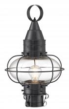 Norwell 1511-GM-CL - Classic Onion Outdoor Post Light - Gun Metal with Clear Glass