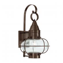 Norwell 1512-BR-CL - Classic Onion Outdoor Wall Light - Bronze with Clear Glass