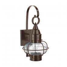 Norwell 1513-BR-CL - Classic Onion Outdoor Wall Light - Bronze with Clear Glass
