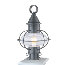 Norwell 1611-GM-CL - Classic Onion Outdoor Post Lantern - Gun Metal With Clear Glass