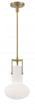 Norwell 4641-AN-MO - Izel 1-Light Glass Pendant - Antique Brass