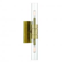 Norwell 6512-AN-CL - Rohe Wall Sconce - Aged Brass