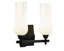 Norwell 8176-MB-MO - Fleur Indoor Wall Sconce - Matte Black