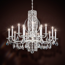 Schonbek 1870 RS8315N-51H - Siena 15 Light 120V Chandelier in Black with Clear Heritage Handcut Crystal