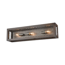  D3999 - Renaissance Invention 3-Light Wall Sconce in Aged Wood and Wire - Linear