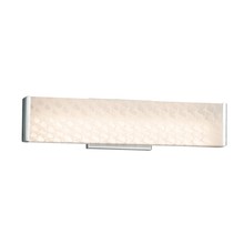 Justice Design Group FSN-8601-WEVE-CROM - Latitude 19&#34; ADA Linear LED Wall/Bath