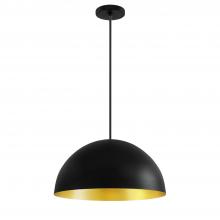 Justice Design Group NSH-9841-CBGD - Elias 18&#34; 3-Light Dome Pendant