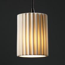 Justice Design Group POR-8815-10-WAVE-DBRZ-RIGID - Mini 1-Light Pendant