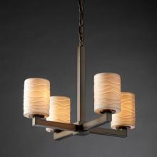  POR-8829-10-BANL-DBRZ - Modular 4-Light Chandelier