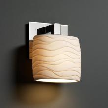 Justice Design Group POR-8931-30-WAVE-DBRZ - Modular 1-Light Wall Sconce (ADA)