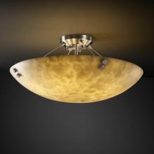 Justice Design Group CLD-9654-35-NCKL-F5 - 36" Semi-Flush Bowl w/ CONCENTRIC SQUARES FINIALS