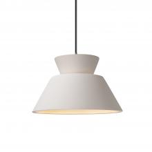 Justice Design Group CER-6420-BIS-NCKL-BKCD - Trapezoid 1-Light Pendant